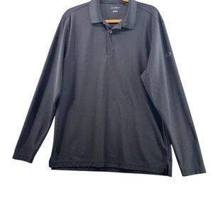 Ogio Mens Black Long Sleeve Polo Shirt Size Large